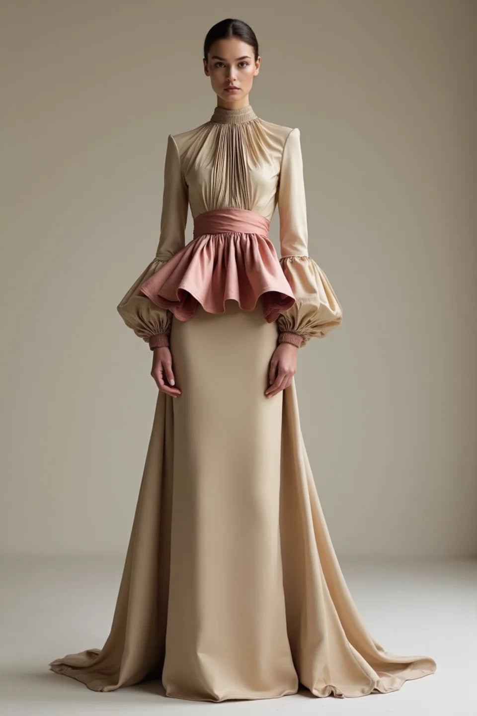 Detailed Waist Gown