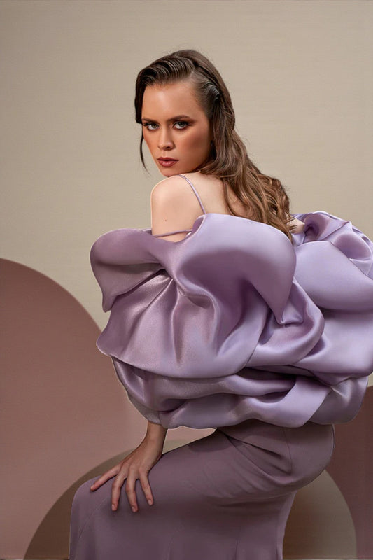 Sculpt Puff Sleeve Gown