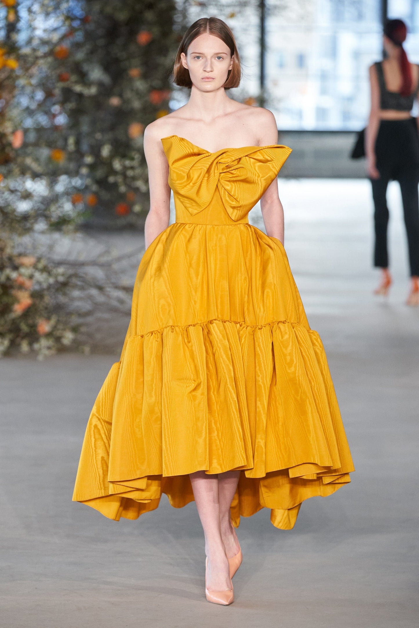 Tafetta Bow Cocktail Dress