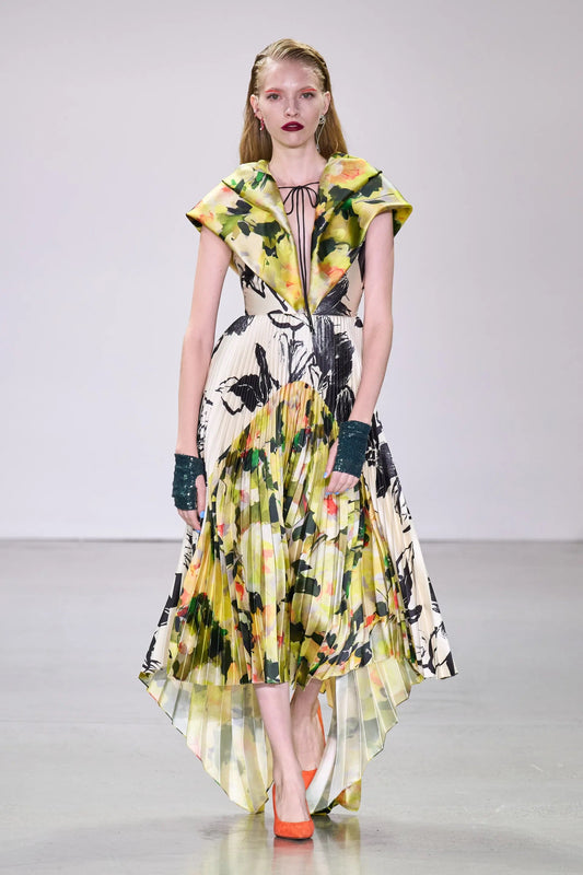 Mixed Print Dress