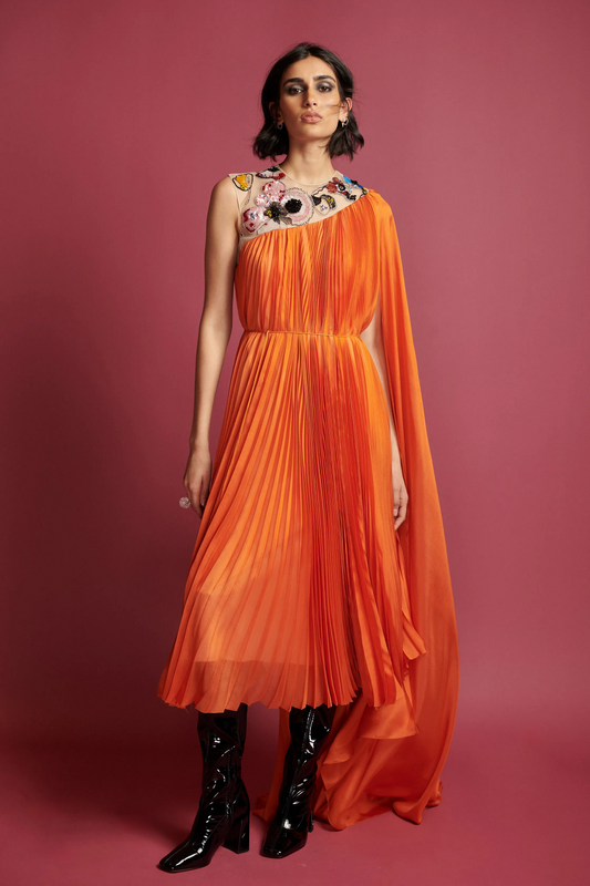 Silk Chiffon Dress