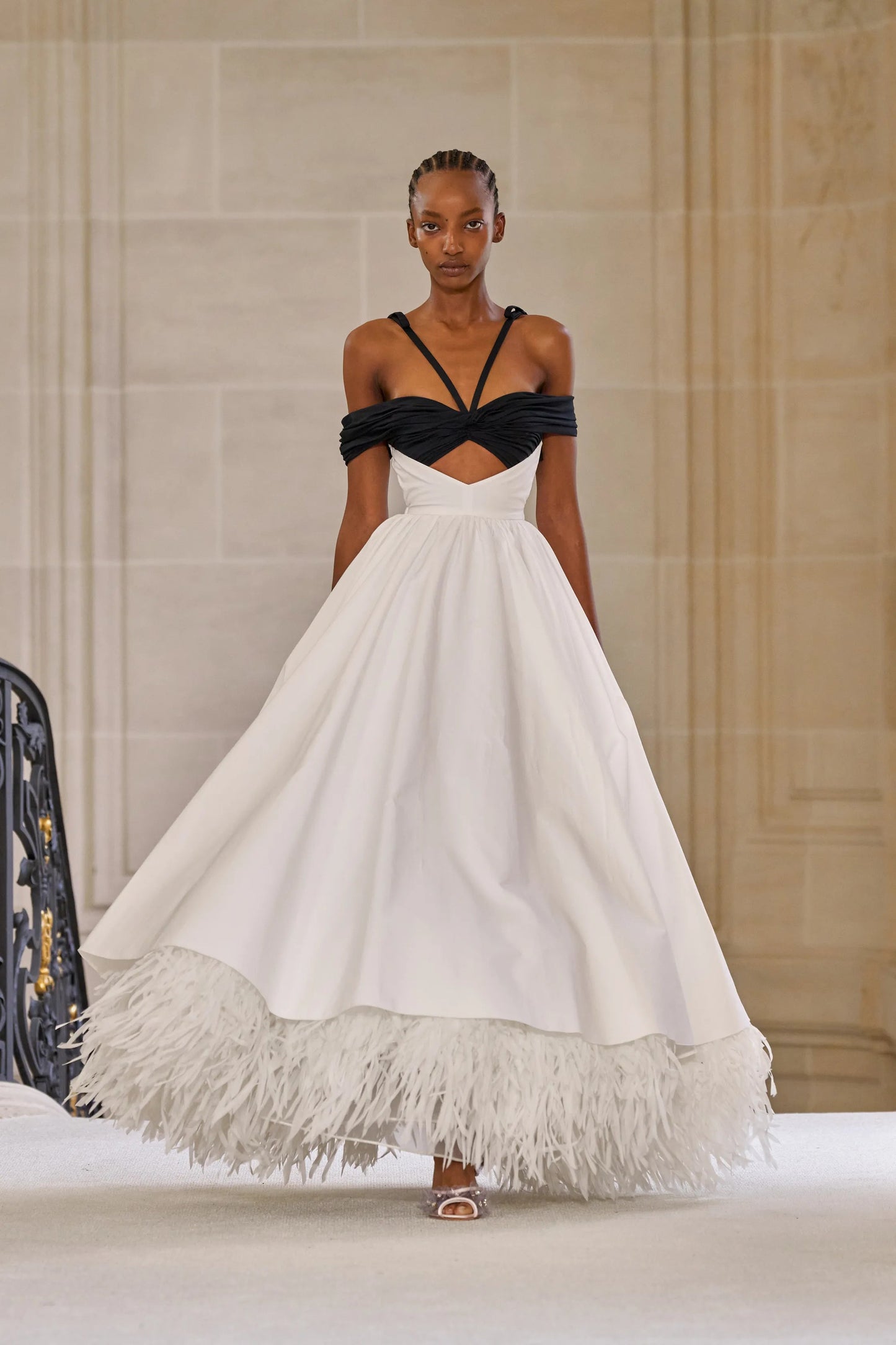Fringed Show Gown