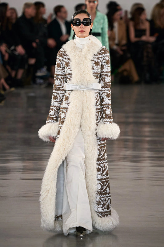 Long Fringe Embroidered Coat