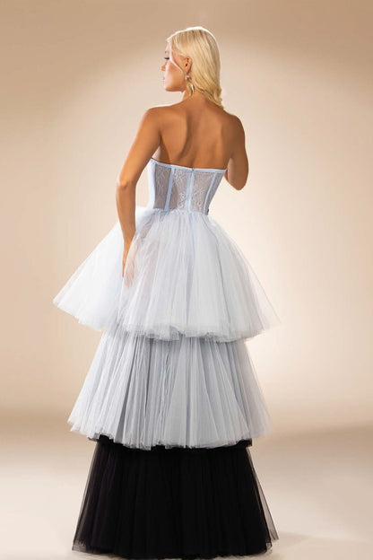 Layered Tulle Gown