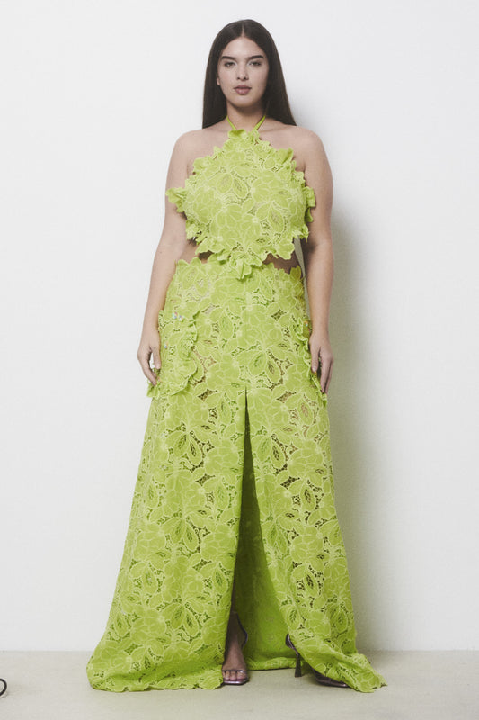 Halter Neck Lace Dress
