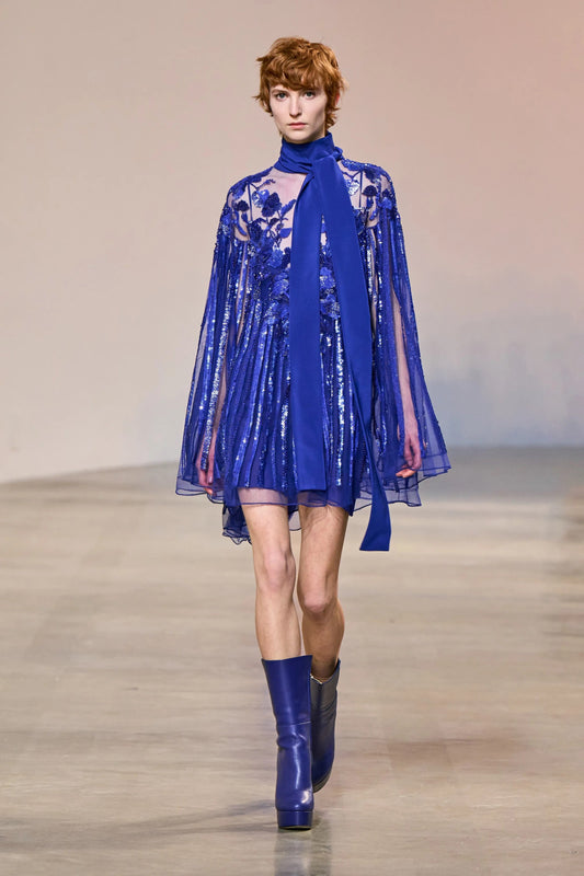 Bead Embroidery Short Kaftan
