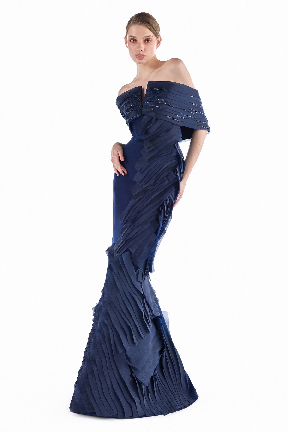 Midnight Fanfare Mermaid Gown