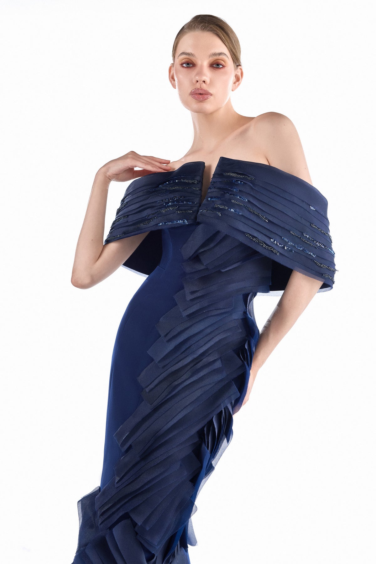 Midnight Fanfare Mermaid Gown