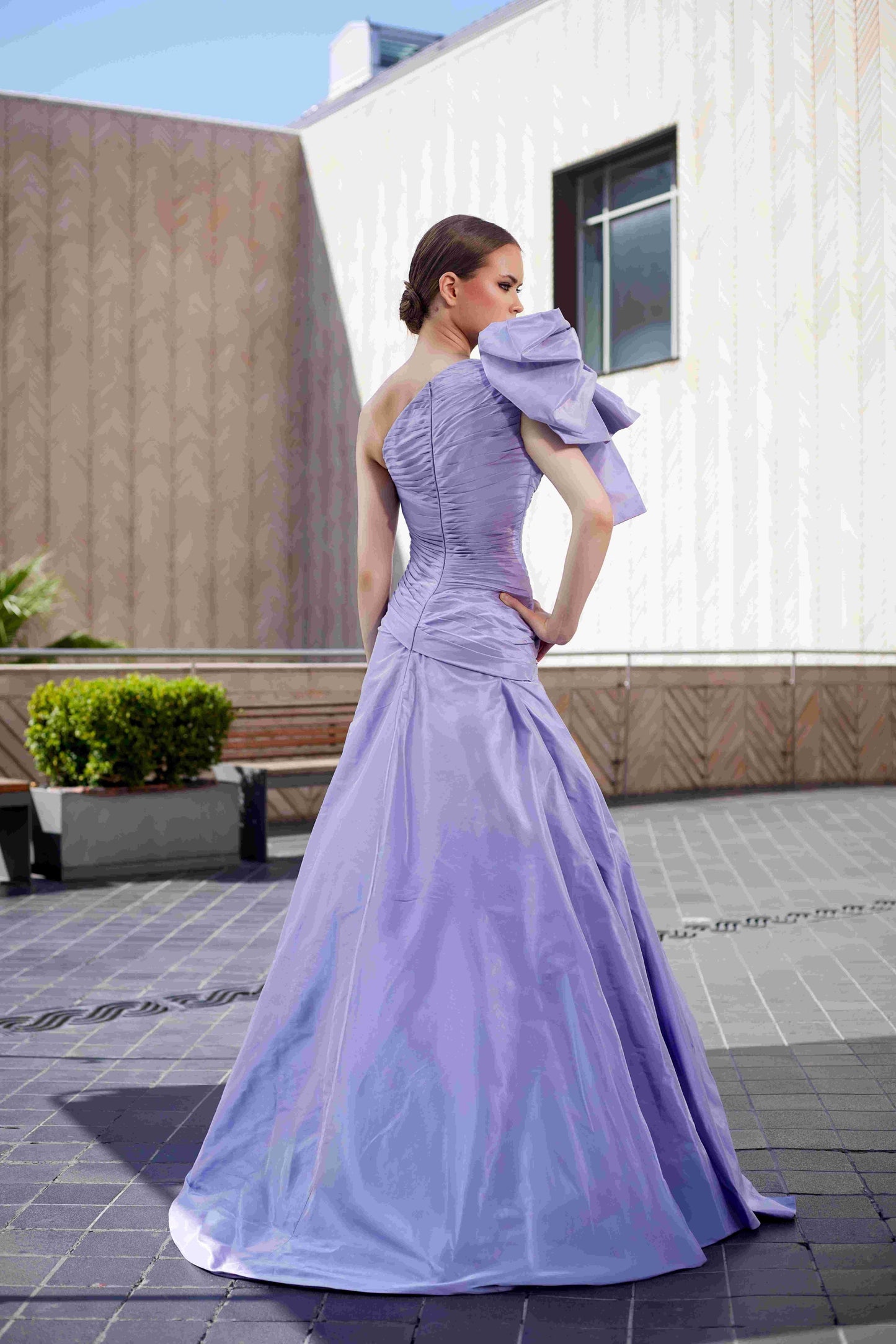 Electric Tafta Gown