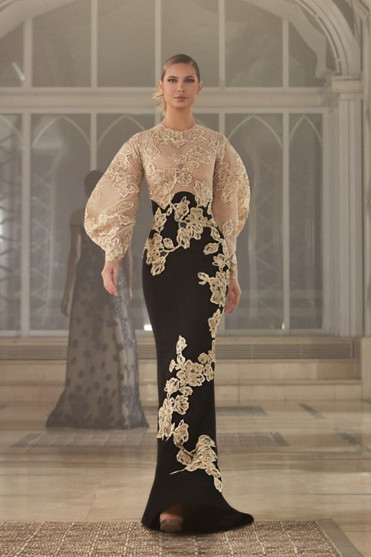 Bubble Sleeve Gown