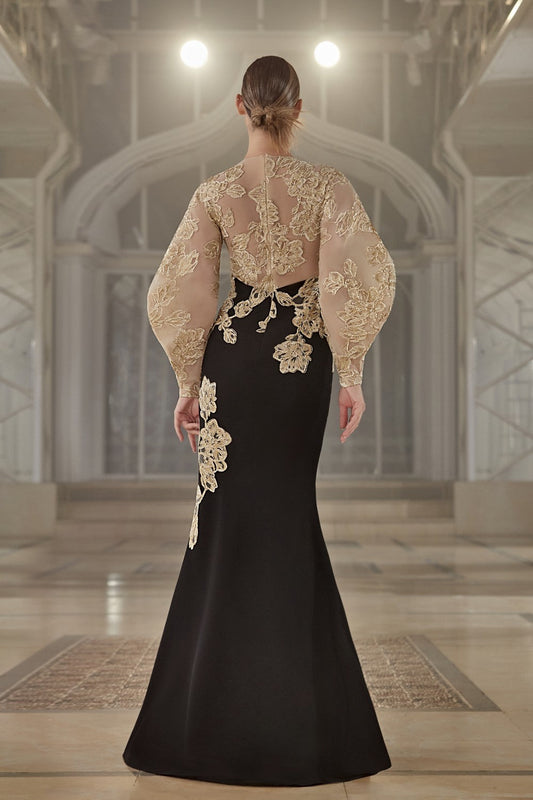 Bubble Sleeve Gown