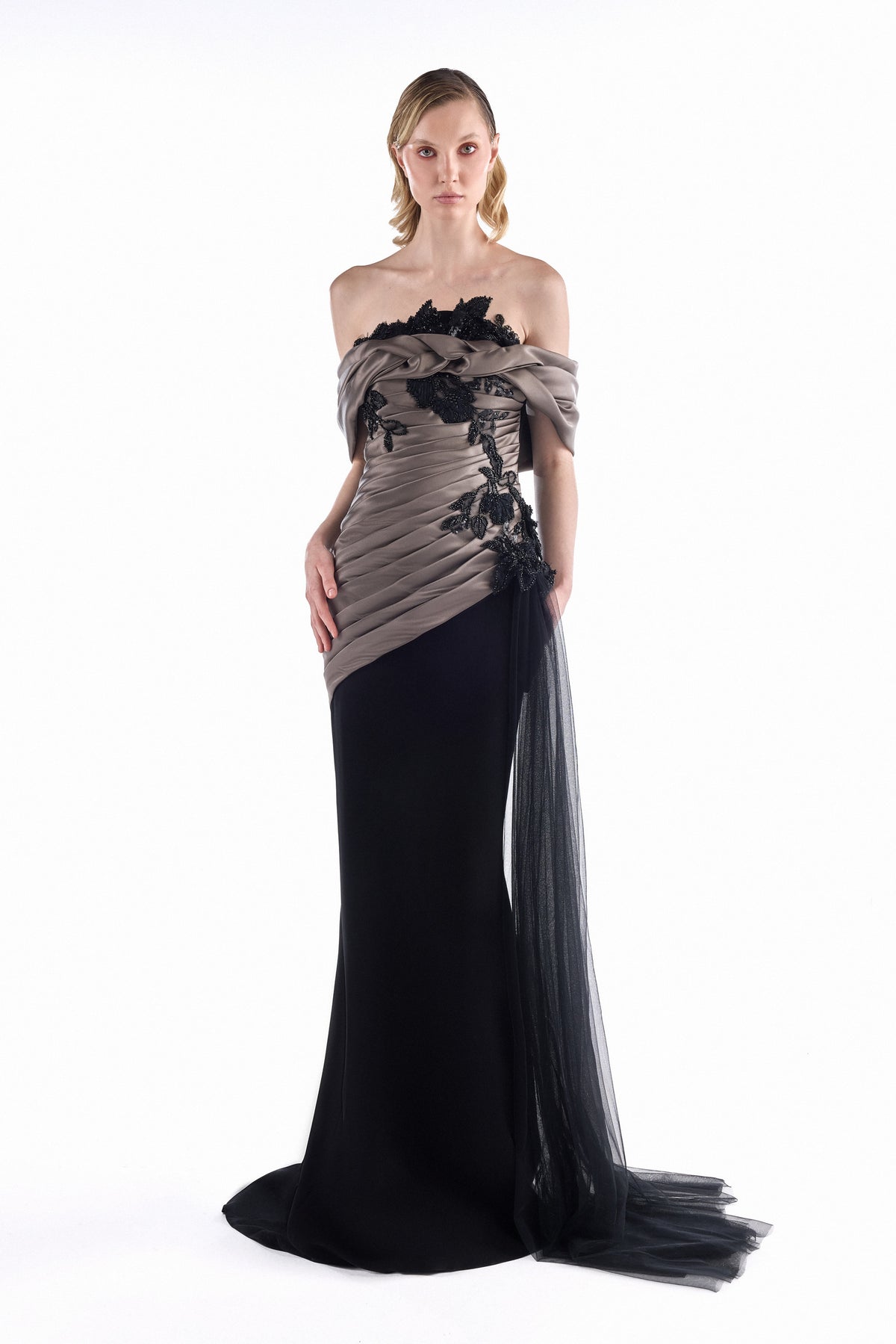 Noir Smoke Mermaid Gown