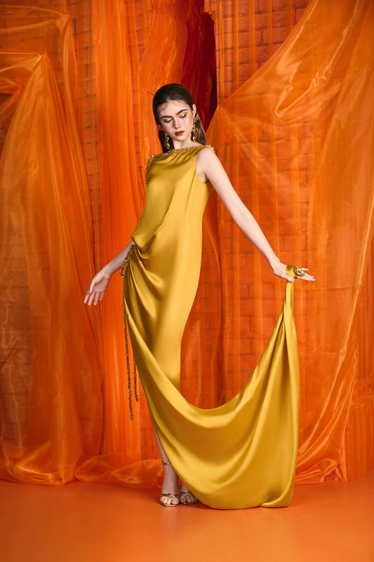 Sunshine Silk Gown