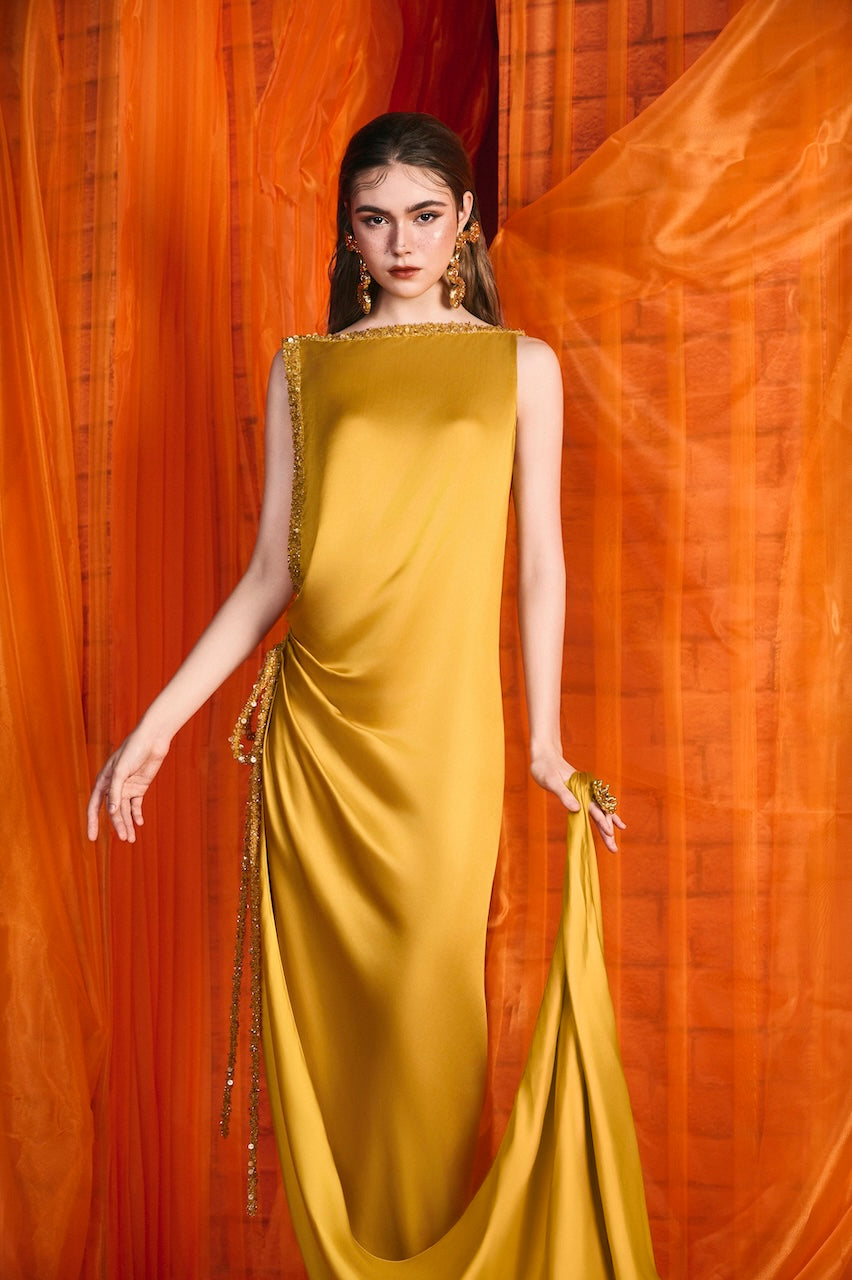 Sunshine Silk Gown
