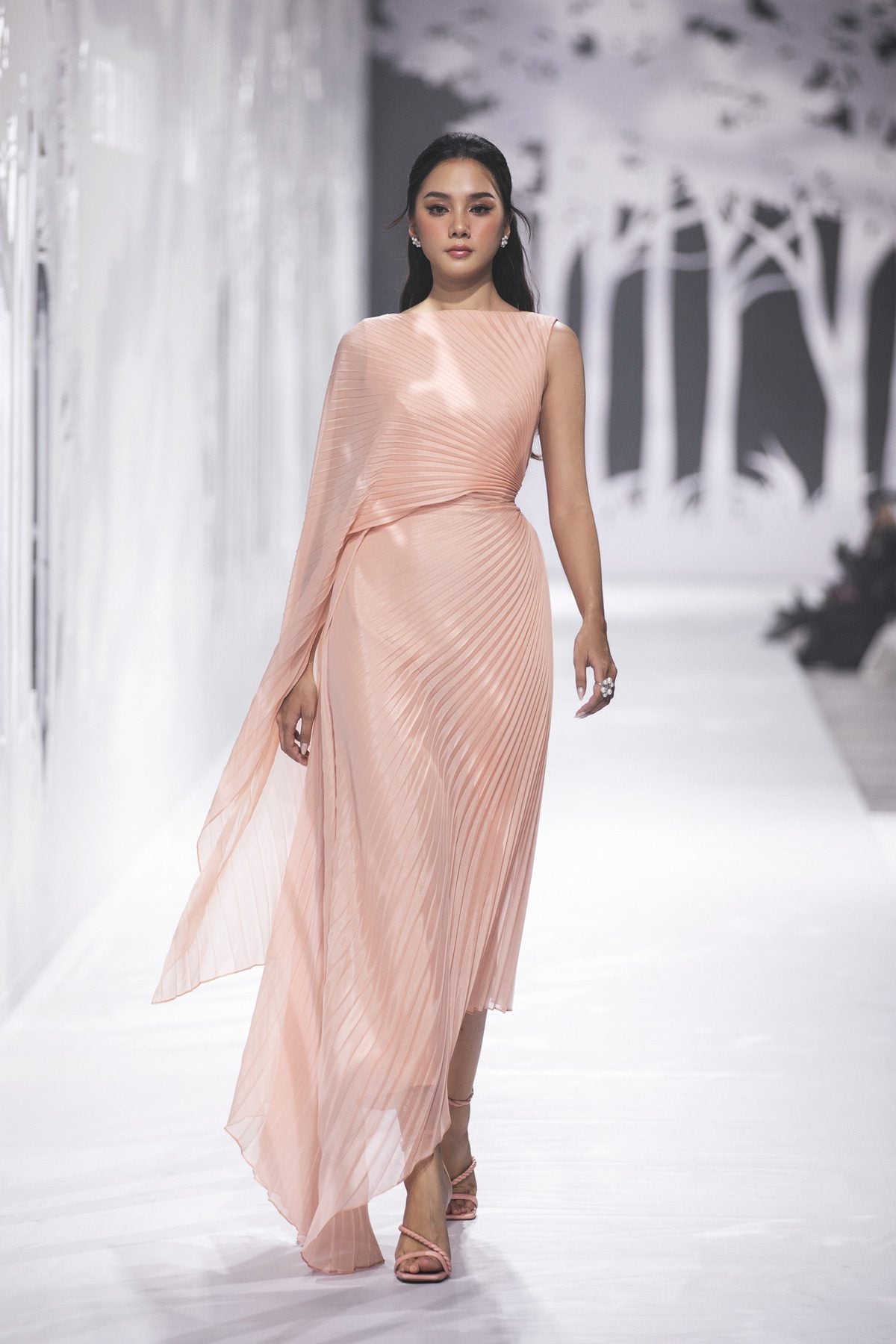 Flattering Slit Chiffon Midi Dress