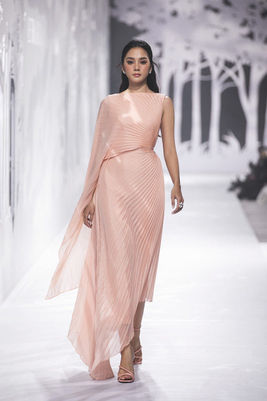 Flattering Slit Chiffon Midi Dress