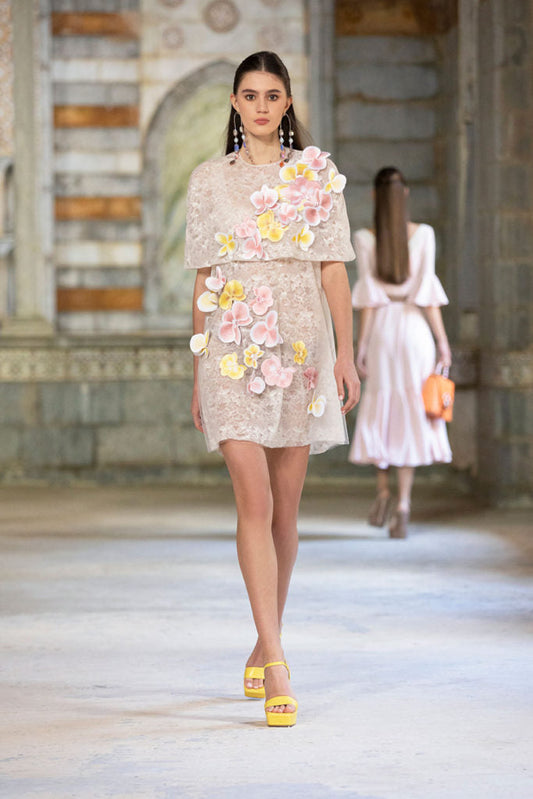 Floral Cocktail Dress with Belero