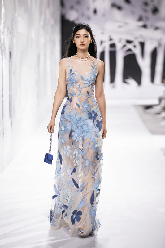 Nancy Sheer Maxi Dress