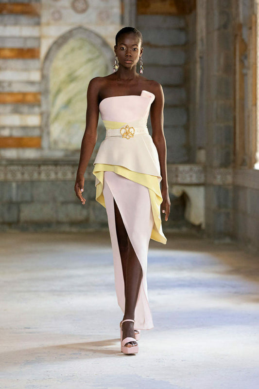 Crepe Tiered Dress