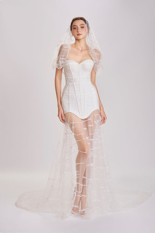 Regal Rose Wedding Dress