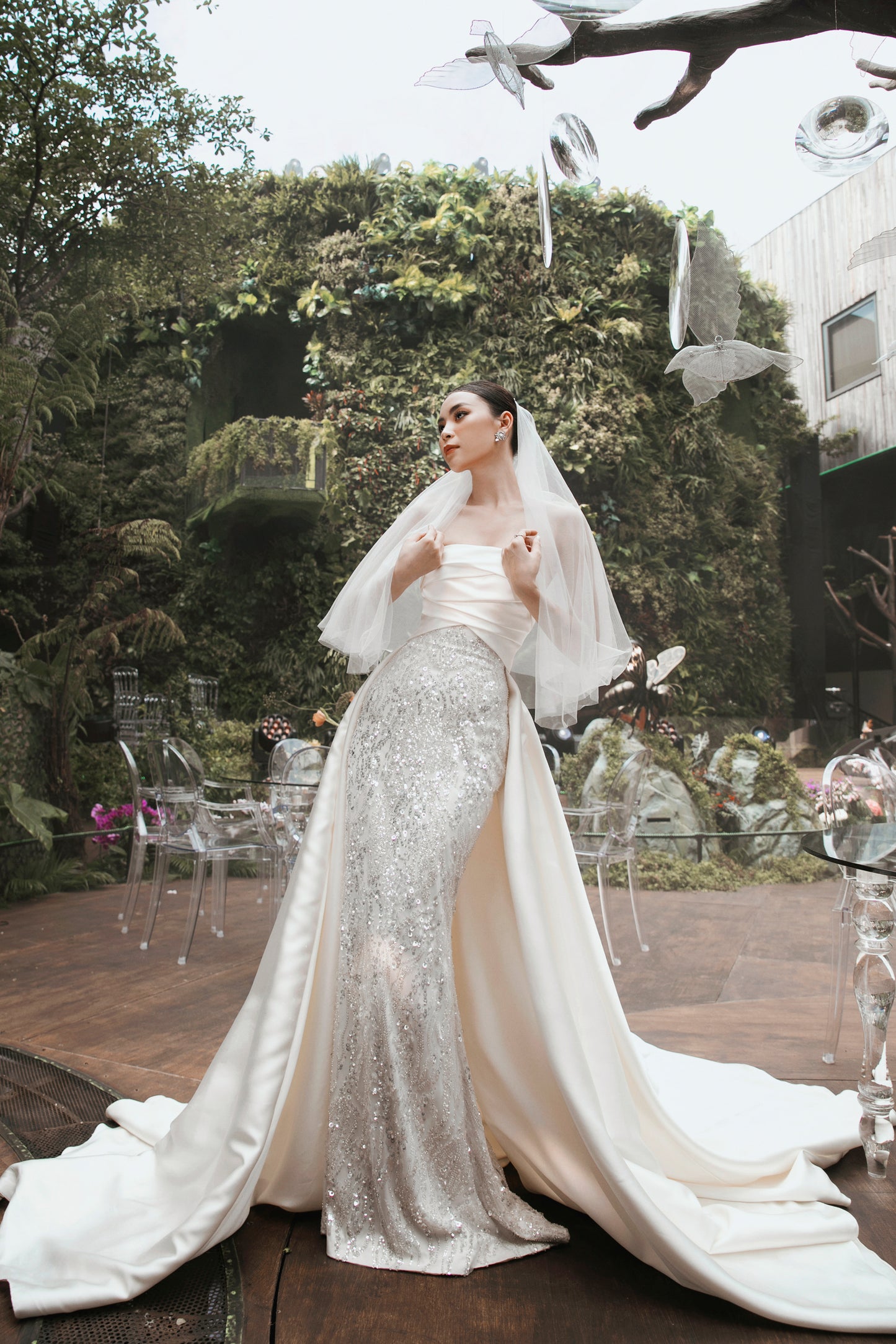 Shining Mermaid Wedding Dress