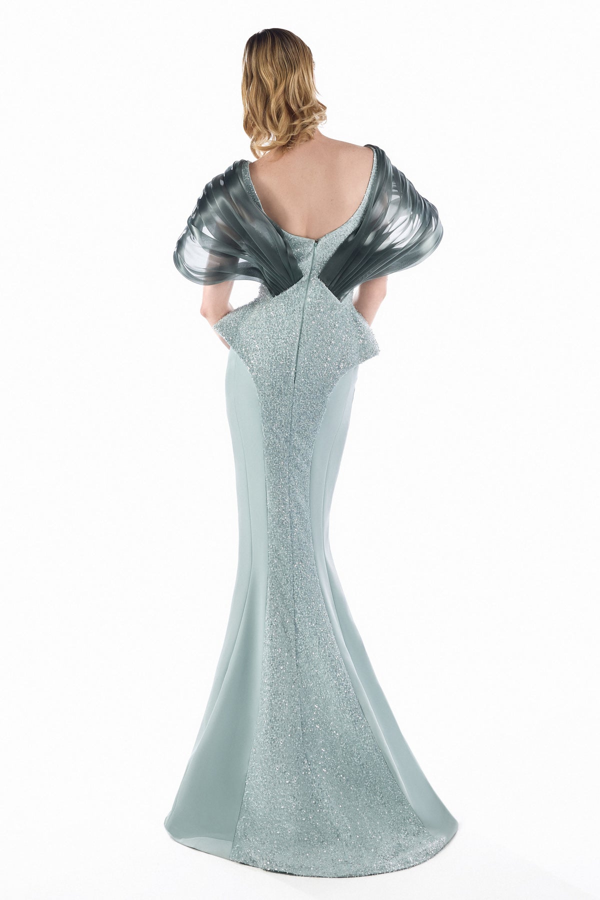 Frosted Prism Mermaid Gown