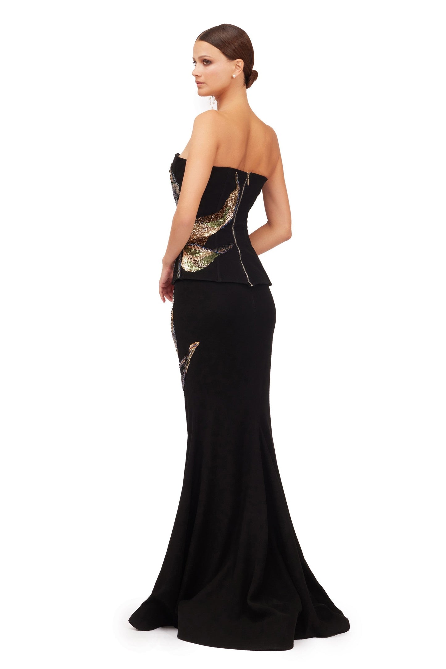 Long Mermaid Skirt with Corset and Cape