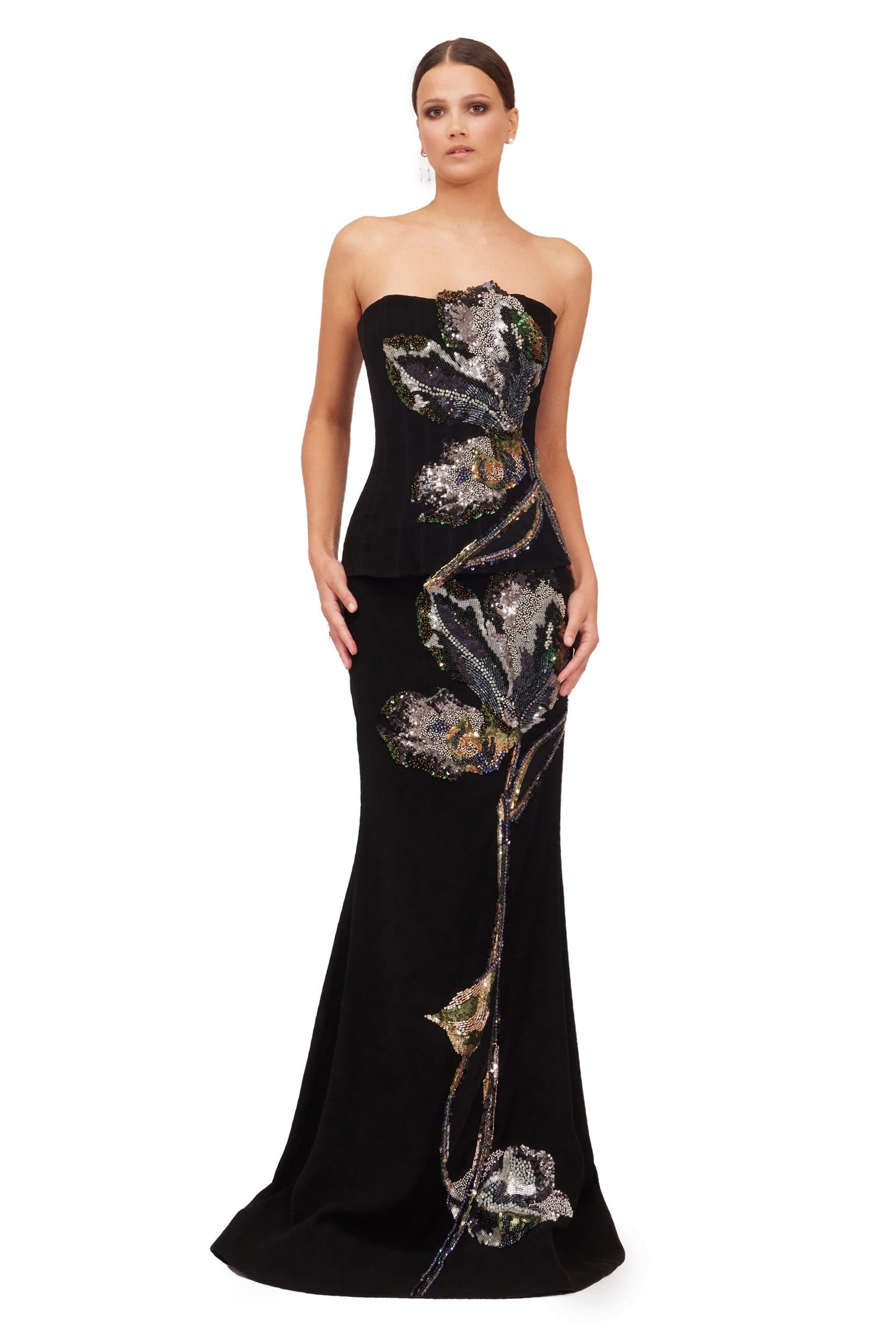 Long Mermaid Skirt with Corset and Cape