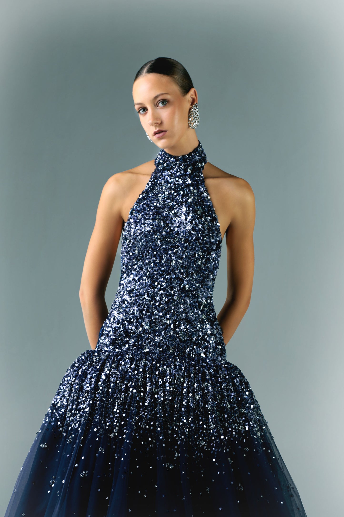 Embroidered Tulle Dress