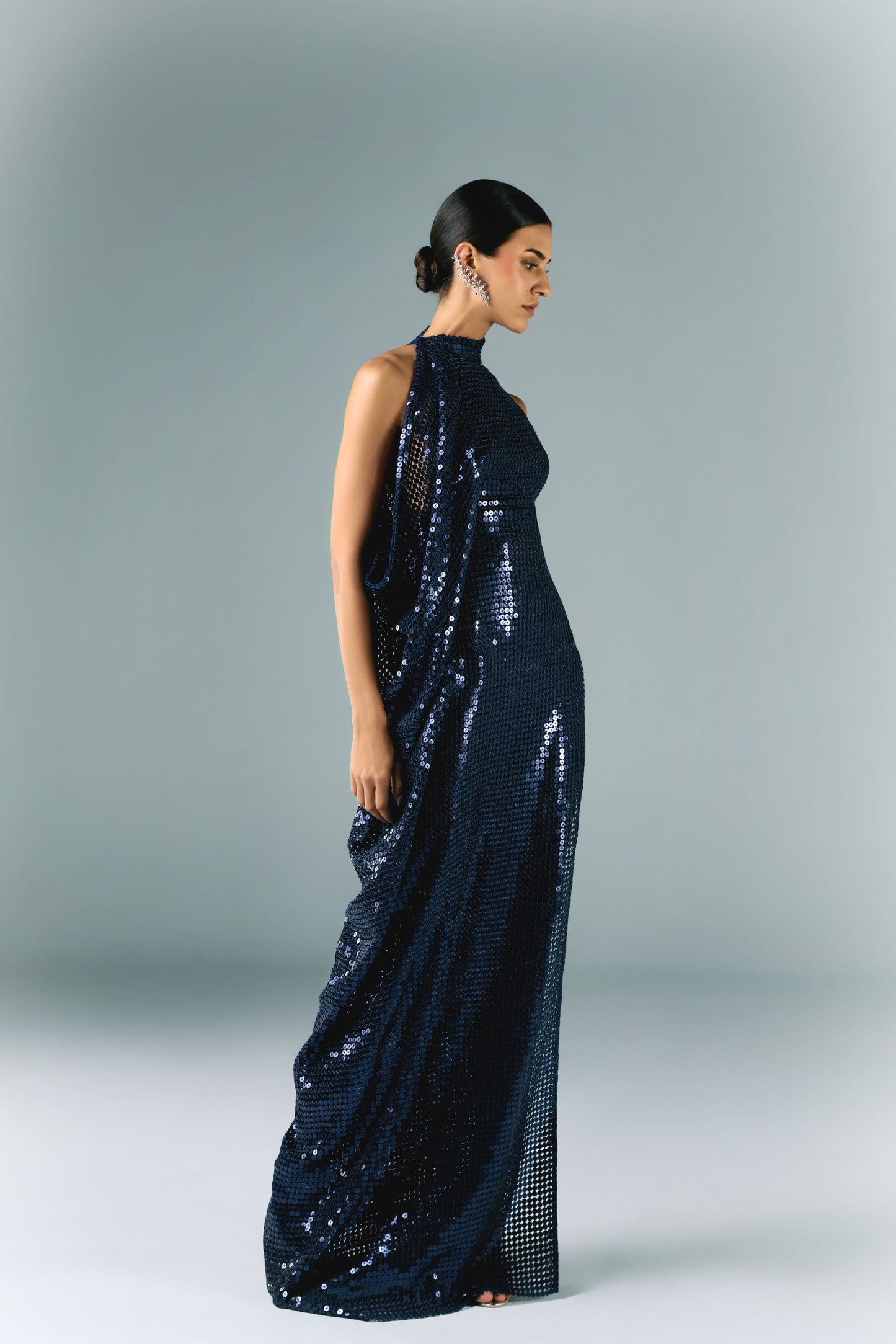 Long Sequins Dress