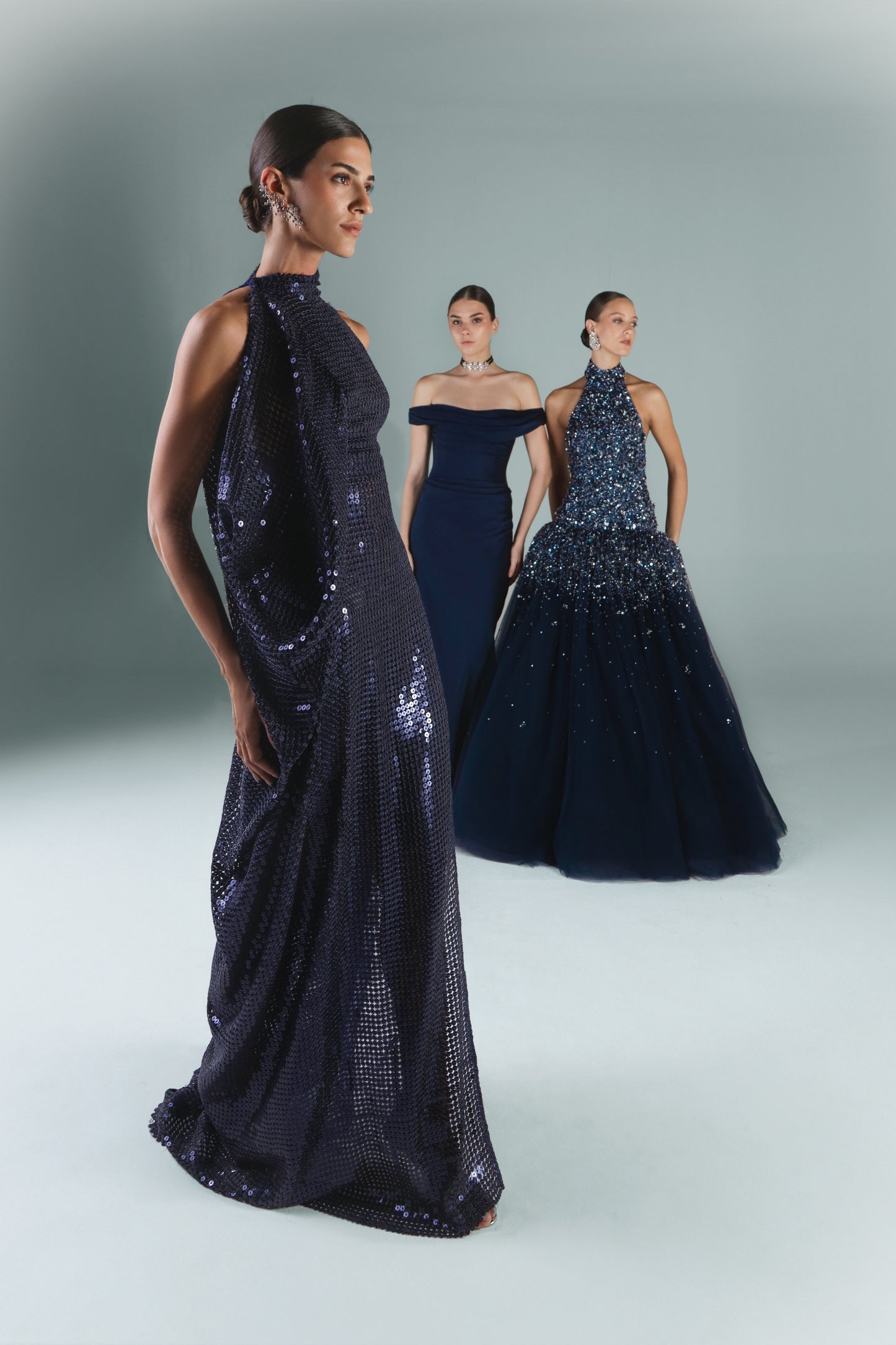 Long Sequins Dress
