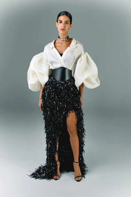 Gazar Shirt With Puffy Sleeves
