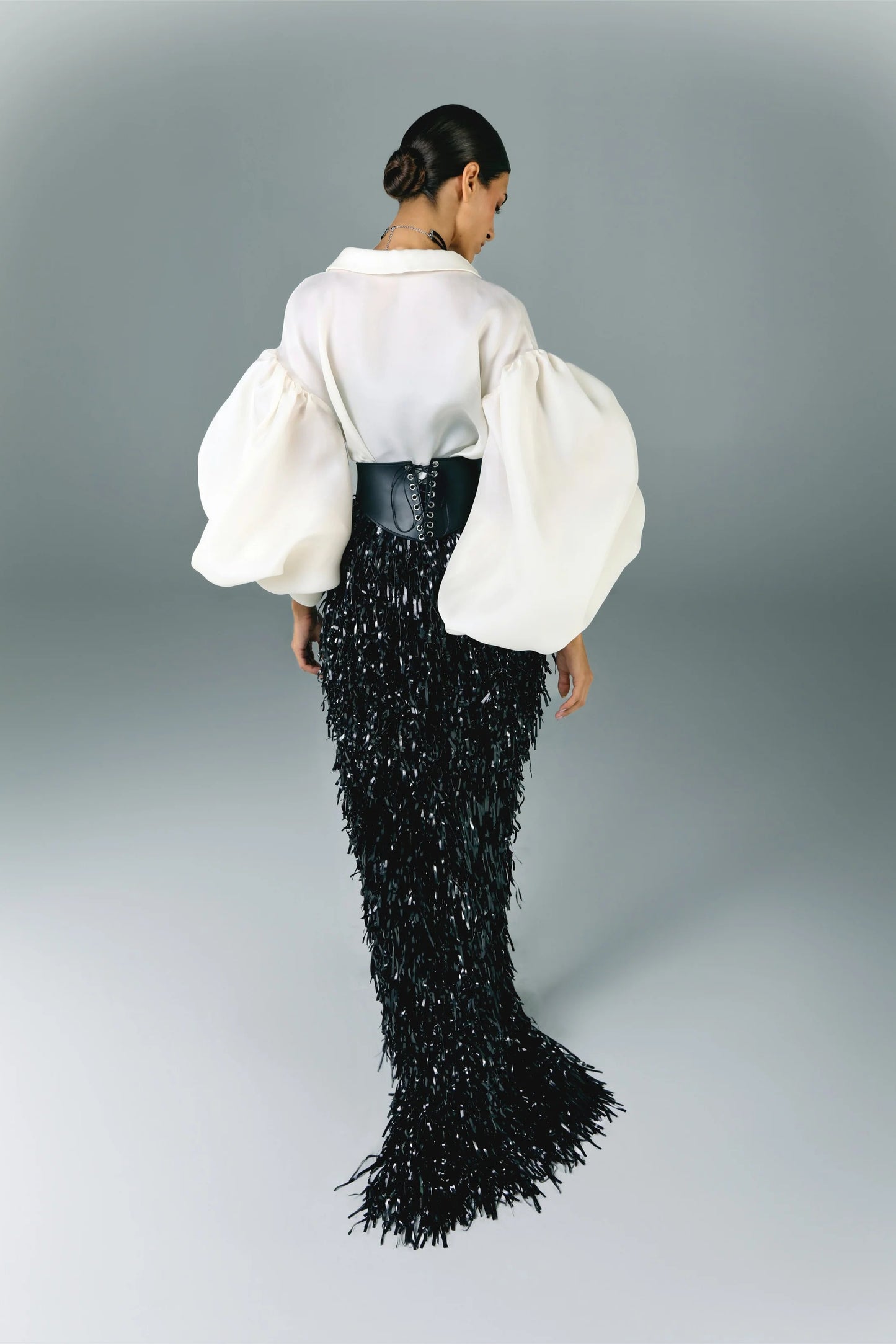 Gazar Shirt With Puffy Sleeves