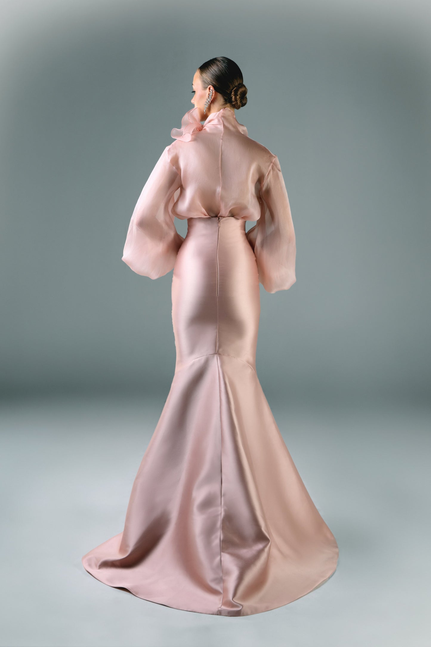 Long Sleeve Muslin Shirt With Long Skirt