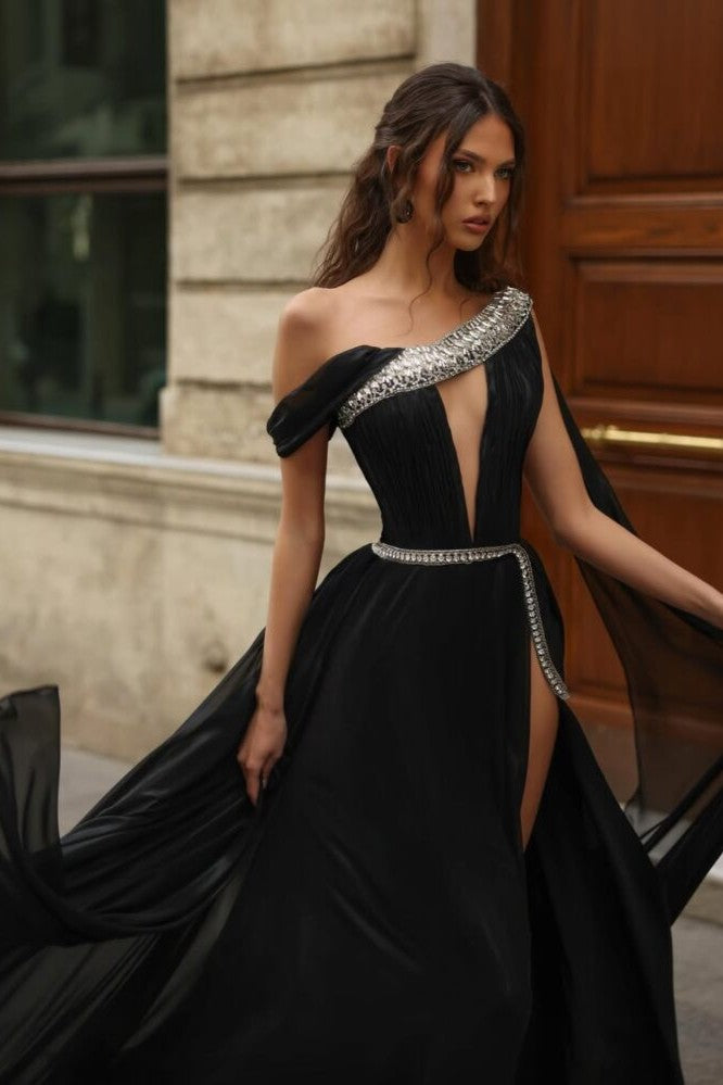 Asymmetric Saree Gown
