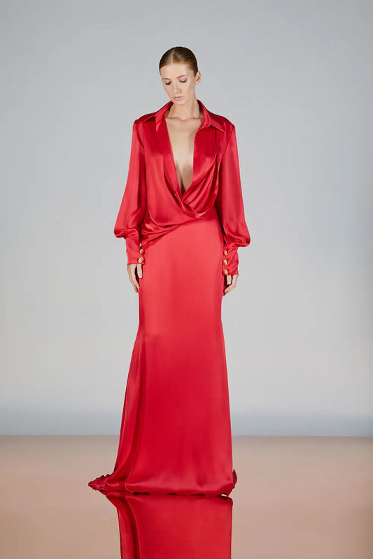 Long Sleeve Denes Gown