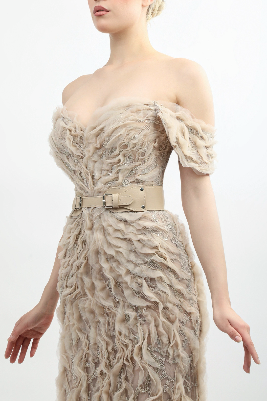 Layered Ruffle Gown