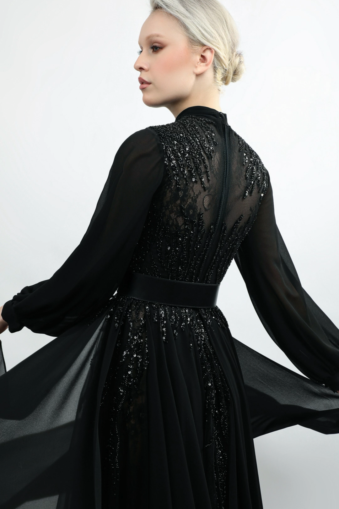 Puffy Sleeve Gown