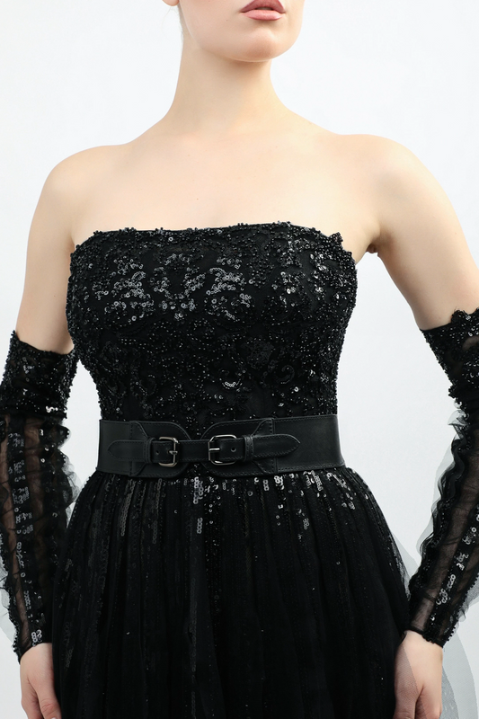 Strapless Tulle Gown