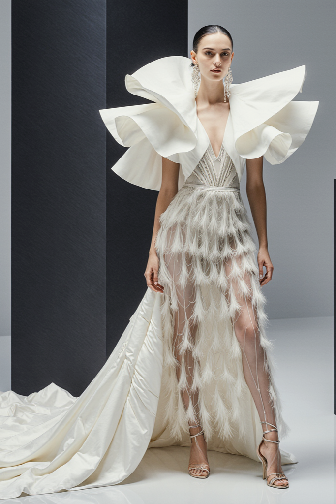 V-Neck Illusion Dress