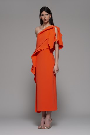 Fai One Shoulder Midi Dress