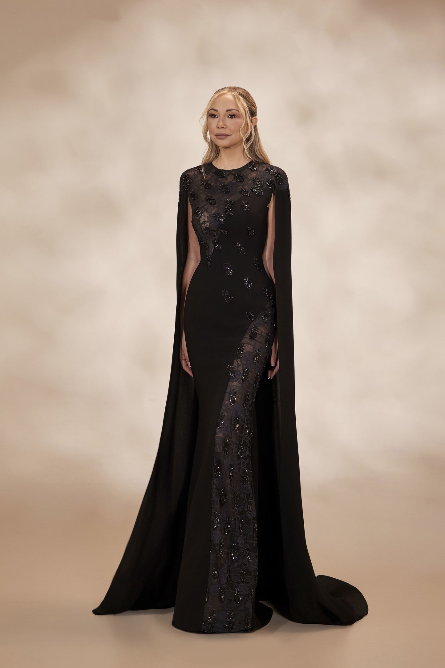 Black Column Dress