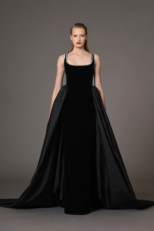 Sleeveless Overskirt Dress
