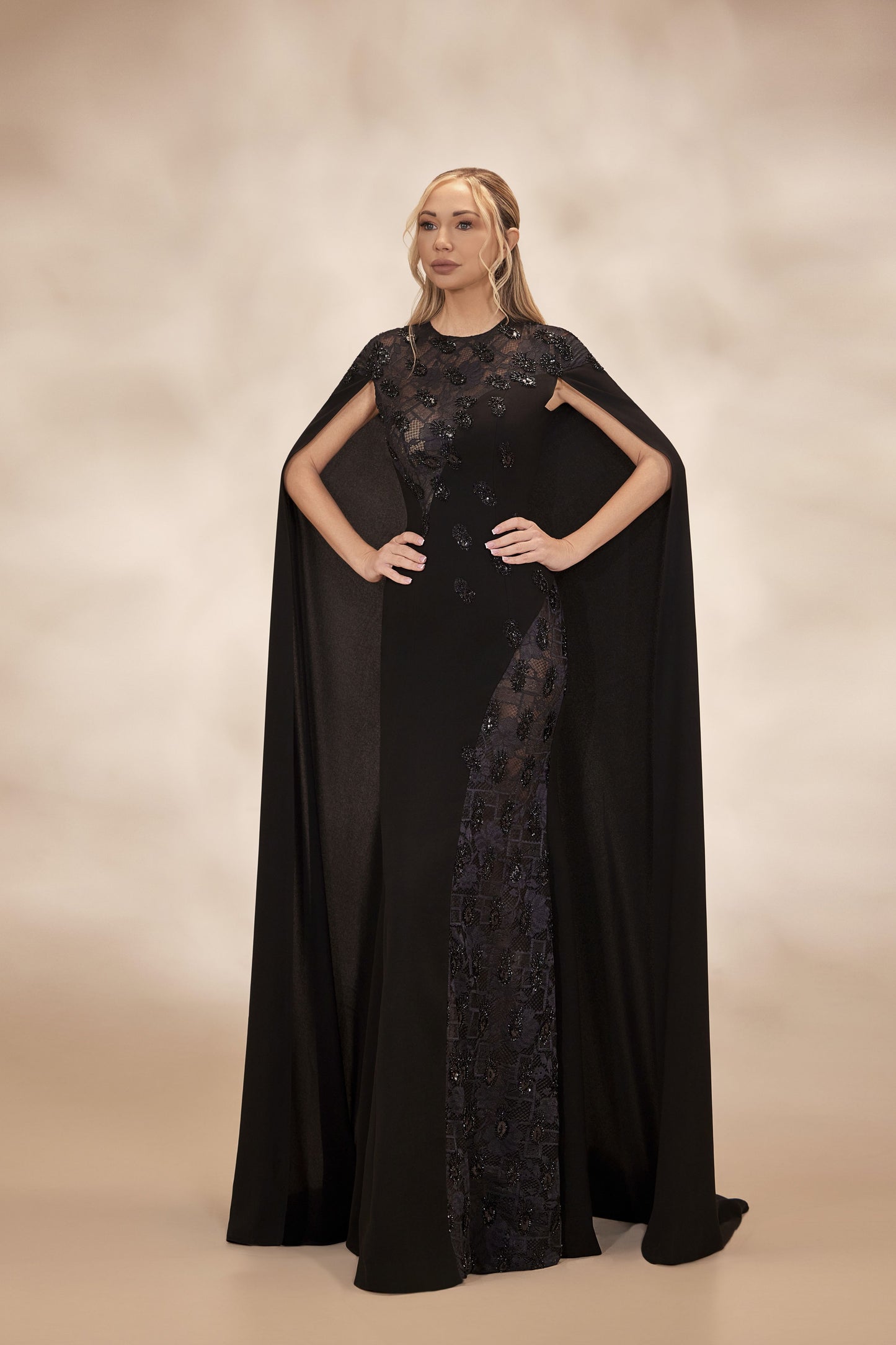 Black Column Dress