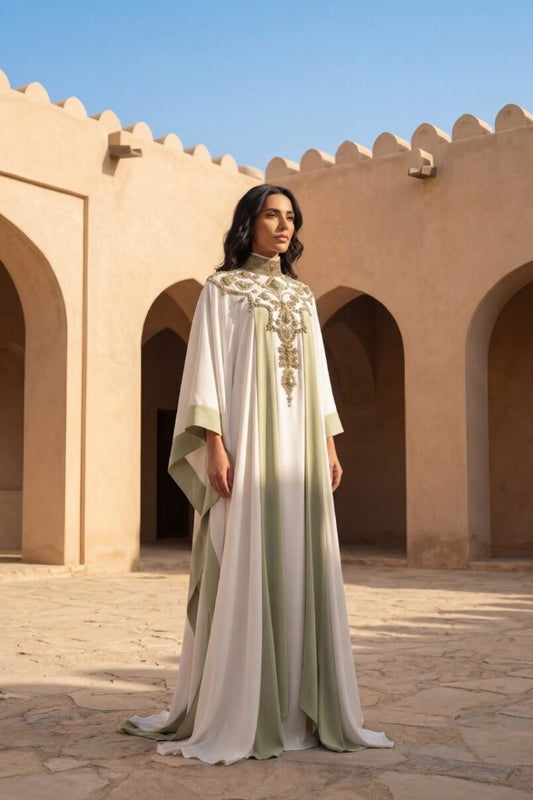 Cape-Like Long Sleeve Kaftan