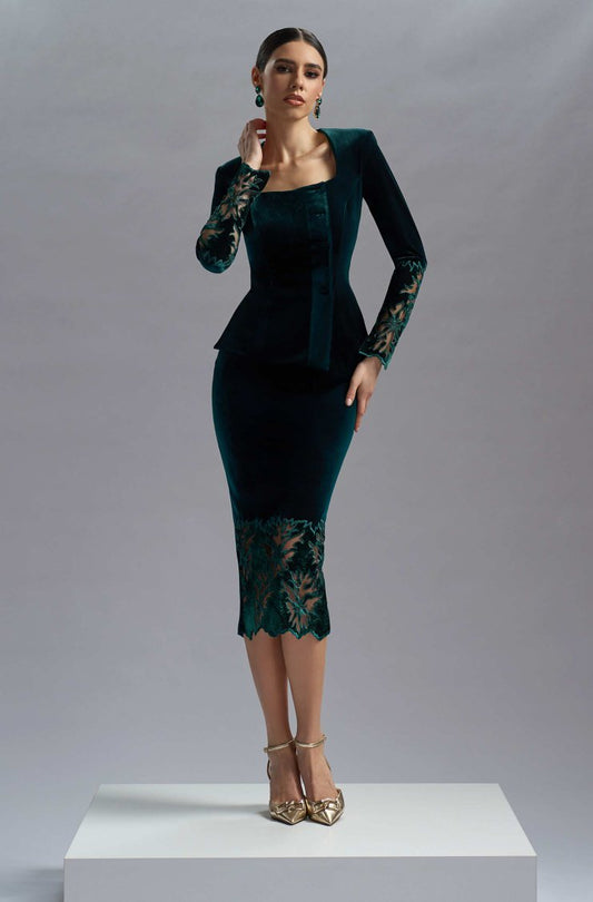 Selina Blouse with Kira Midi Skirt