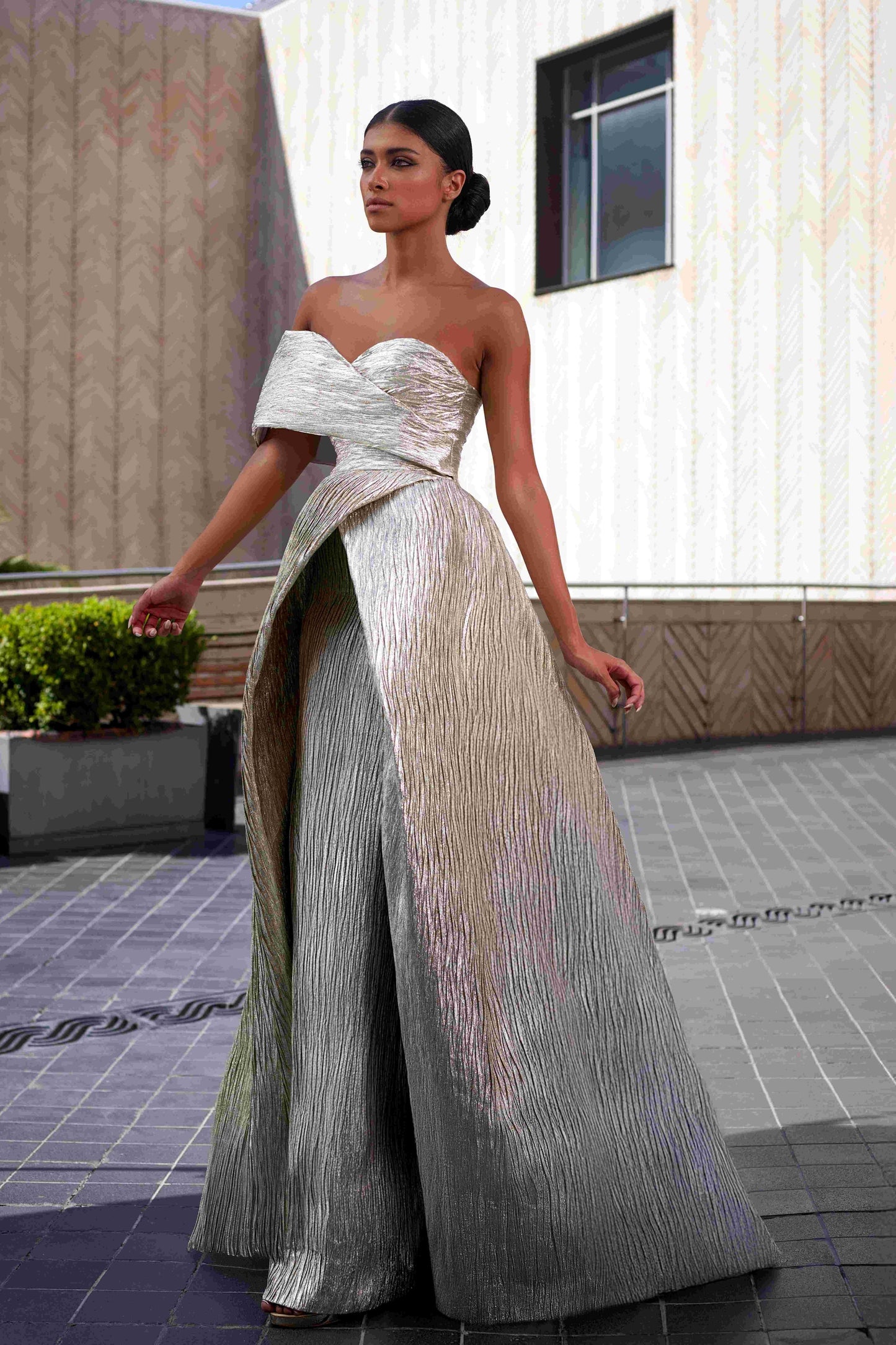Jacquard Gown