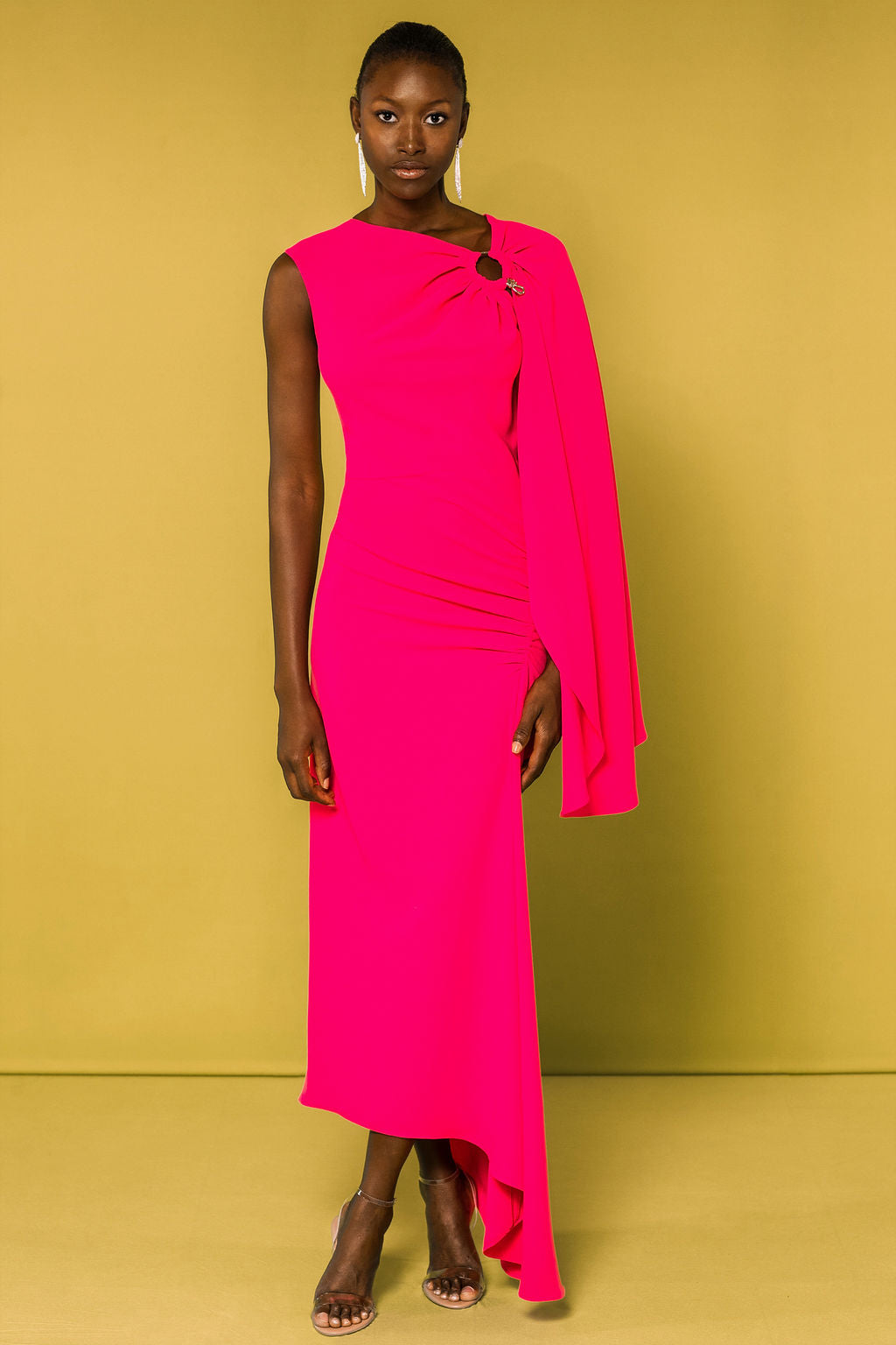 Draped Sleeve Maldivas Dress