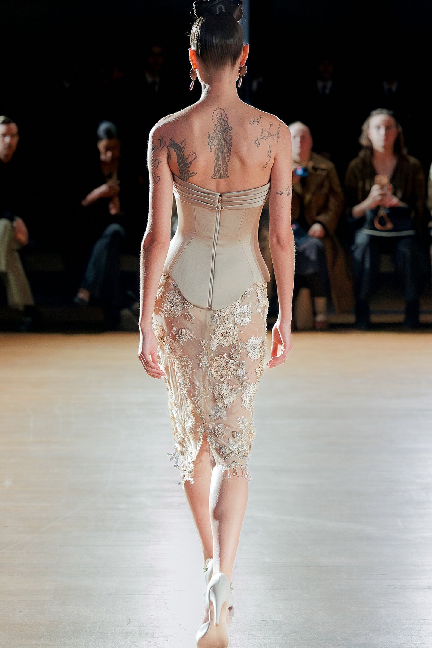 Strapless Top and Midi Skirt