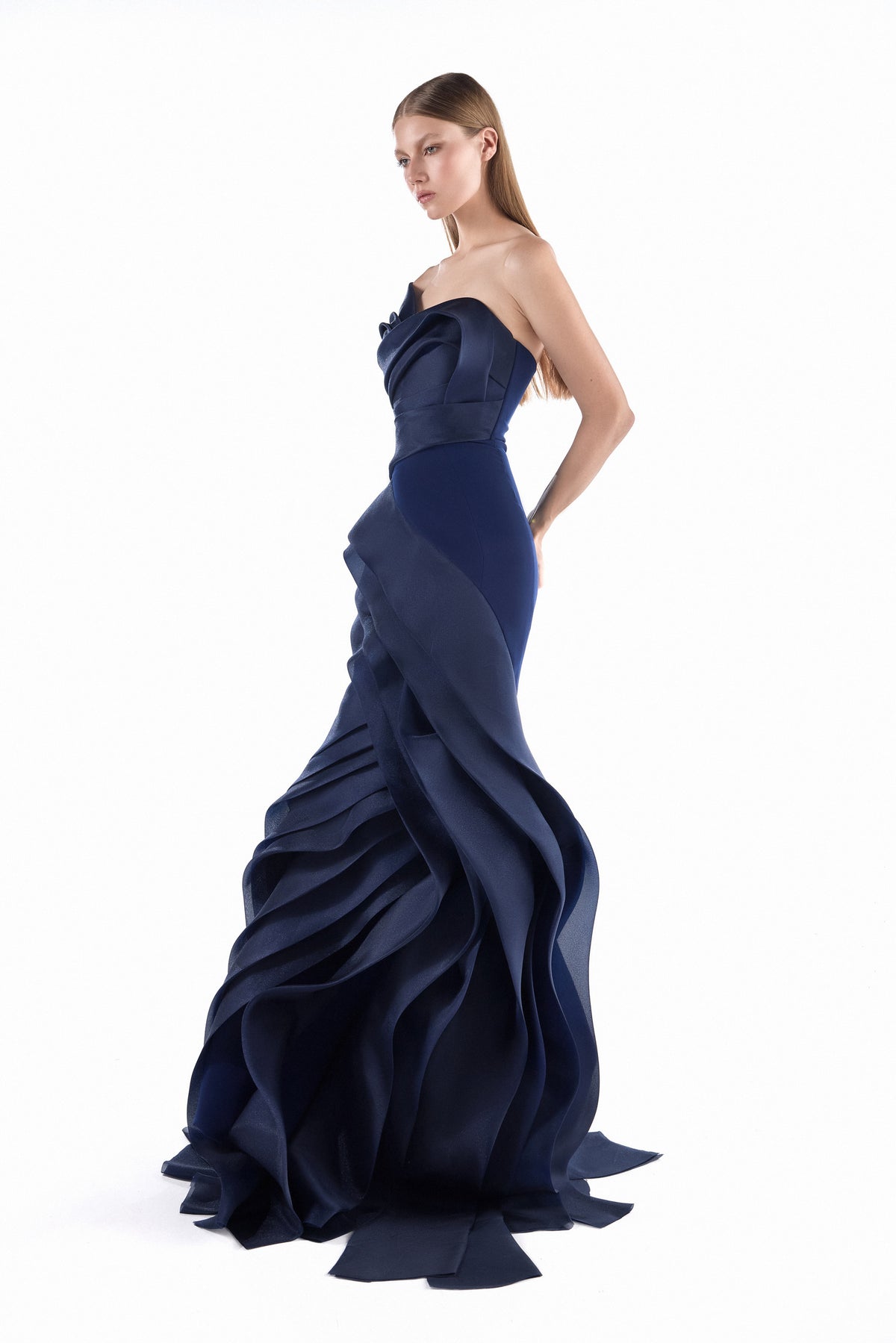 Navy Nocturne Mermaid Gown